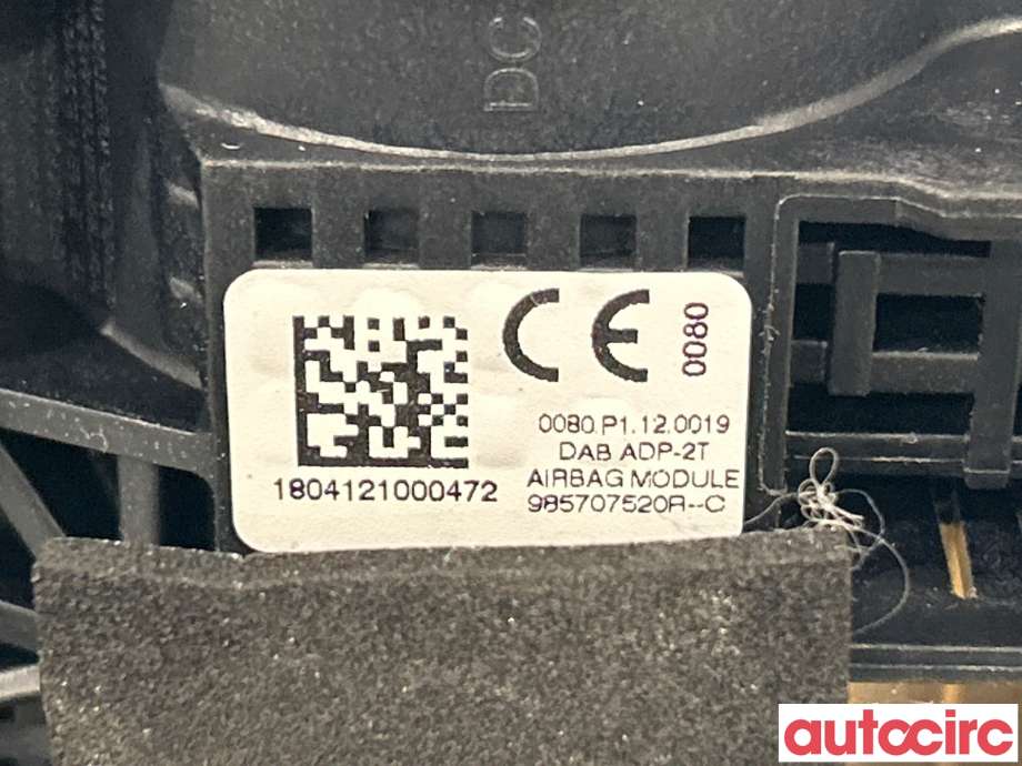 Airbag rattpute til Renault Kangoo 2008-2021 (Type II)  (RENAULT|985703696R|985707520R)