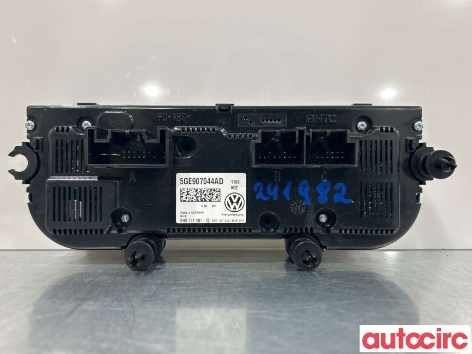 Varmeapparat betjening til VW e-Golf 2014-2017 (Fase 1)  (VOLKSWAGEN|5GE907044AD|)