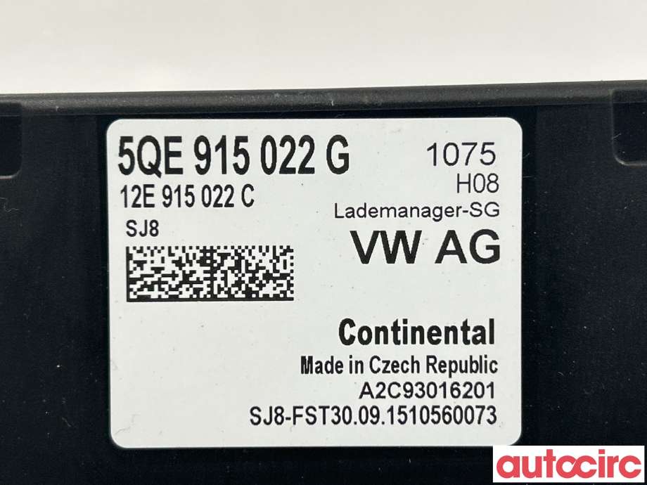 Styreenhet batteri til VW e-Golf 2014-2017 (Fase 1)  (VOLKSWAGEN|5QE915022N|5QE915022G)