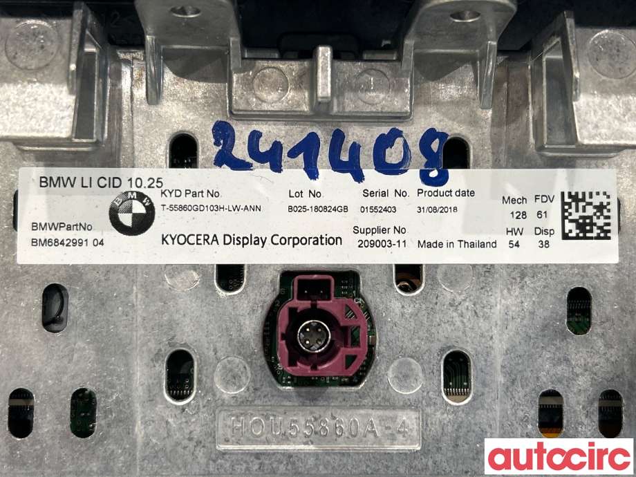 Instrument kjørecomputer til BMW i3 2013-2022  (BMW|65506842991||6842991)