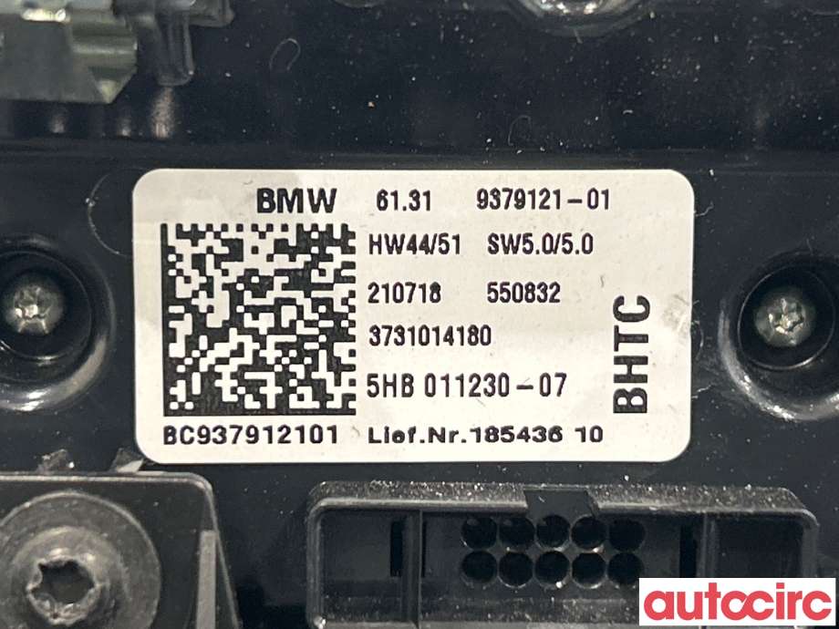 Varmeapparat betjening til BMW i3 2013-2022  (BMW|61315A0A3F7|9379121)