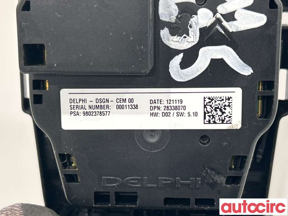 Bryter diverse til Peugeot 508 2011-2014 (Type I, Fase 1)  (PEUGEOT|98023785ZD|9802378577)