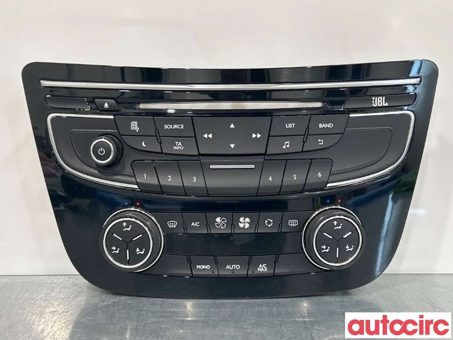 Varmeapparat betjening til Peugeot 508, 2011-2014 (Type I, Fase 1)  (PEUGEOT|98023793XZ)