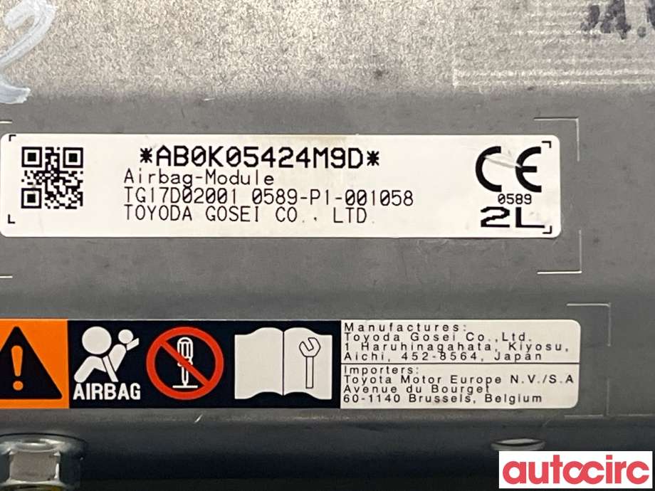 Airbag kne til Toyota Corolla 2019-->>  (TOYOTA|7390016020C0)