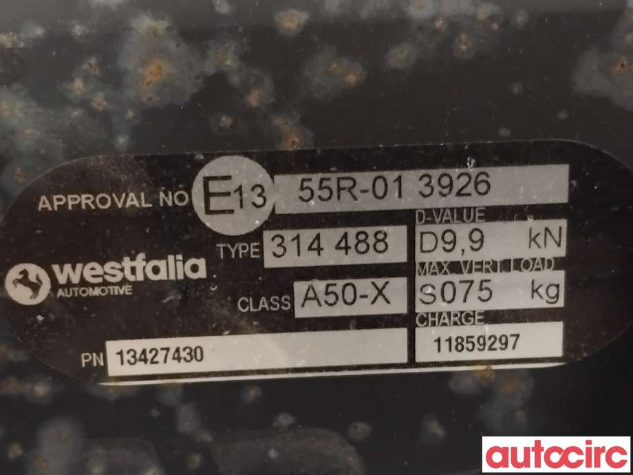 Hengerfeste til Opel Astra K 2015-->> (OPEL|13363075|314488|13427430)