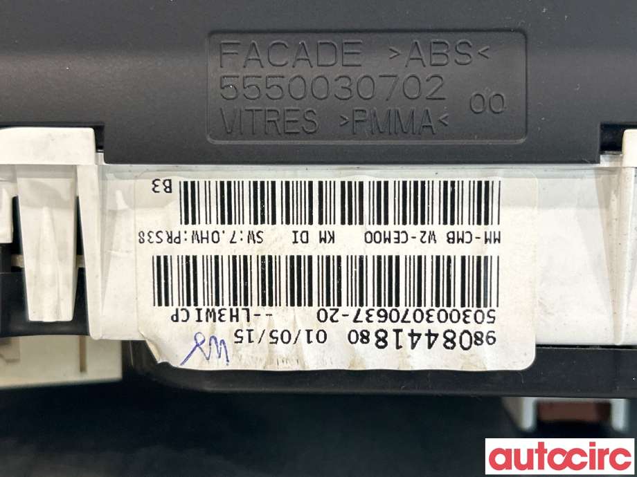 Instrumentpanel til Peugeot 508 2014-2018 (Type I, Fase 2)  (PEUGEOT|9824842180|9807158780|9808441880)