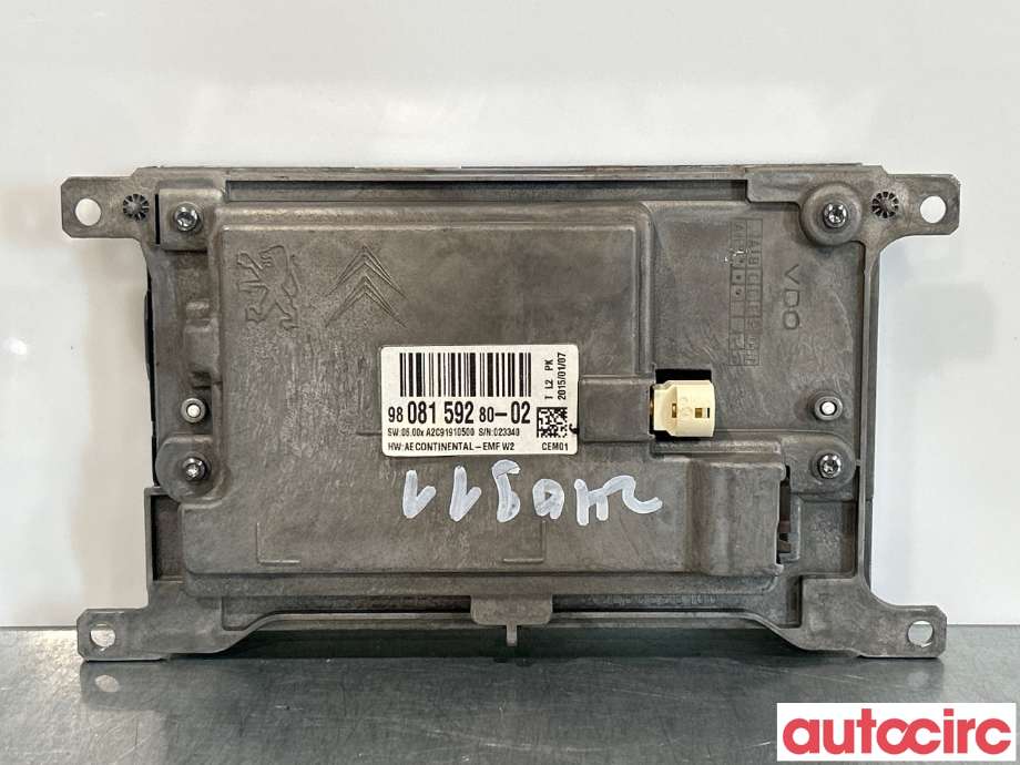 Instrument kjørecomputer til Peugeot 508 2014-2018 (Type I, Fase 2) (PEUGEOT|9812771880|9808159280)