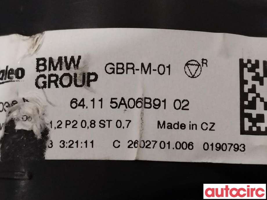 Varmeapparat motor til BMW X1 2022-->> (U11) (U11) (BMW|64115A06B91)