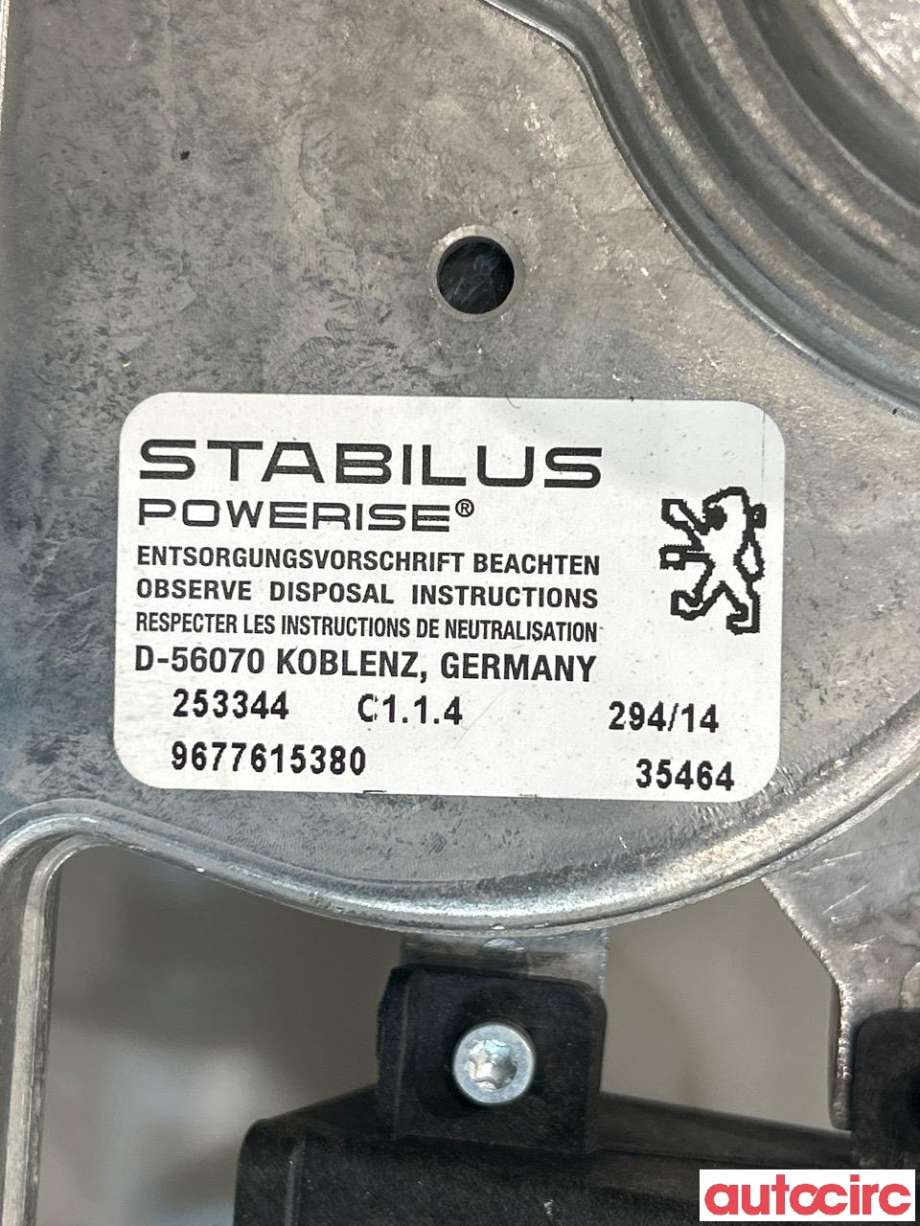 Baklukeåpner motor til Peugeot 508 2014-2018 (Type I, Fase 2)  (PEUGEOT|1606322680|9677615380)