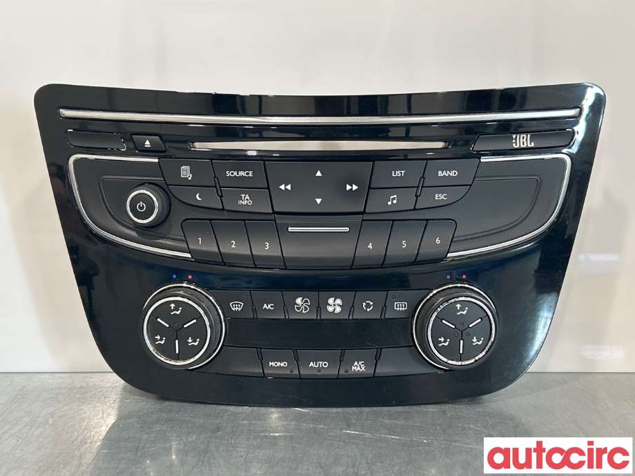 Varmeapparat betjening til Peugeot 508, 2011-2014 (Type I, Fase 1)  (PEUGEOT|98023793XZ)