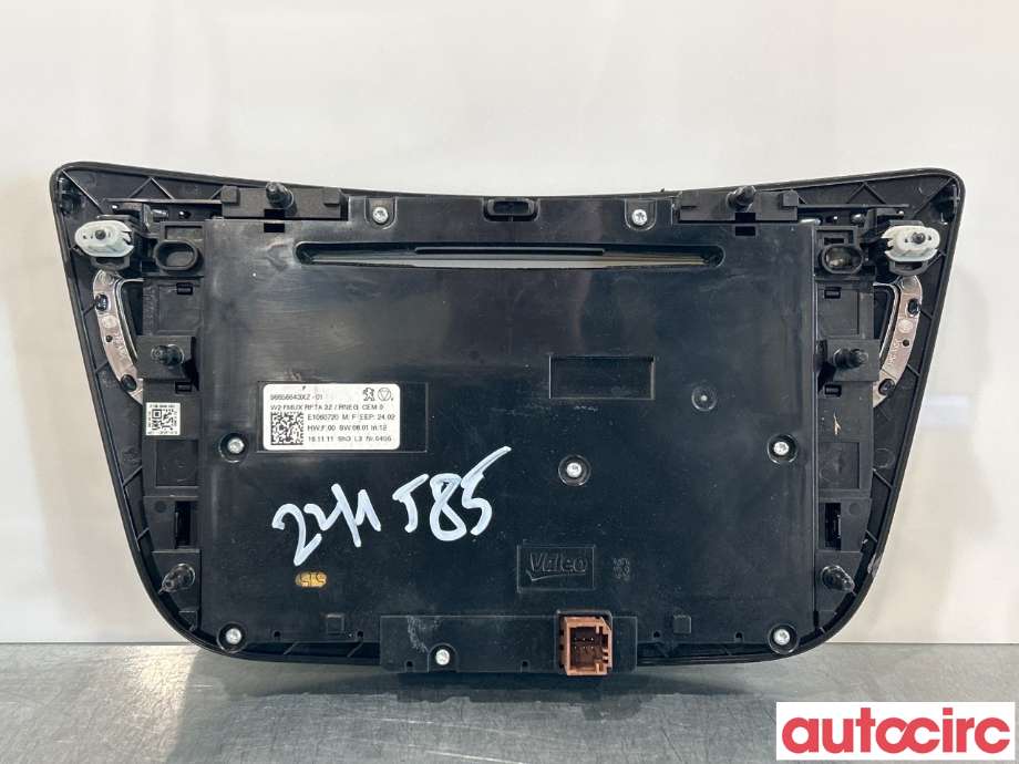 Varmeapparat betjening til Peugeot 508 2011-2014 (Type I, Fase 1) (PEUGEOT|98023793XZ|6155JY|96656643XZ)