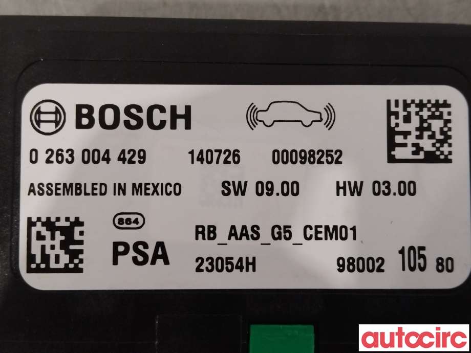 Styreenhet parkering til Peugeot 308 2013-2021 (Type II)  (PEUGEOT|1611750580|9800210580)