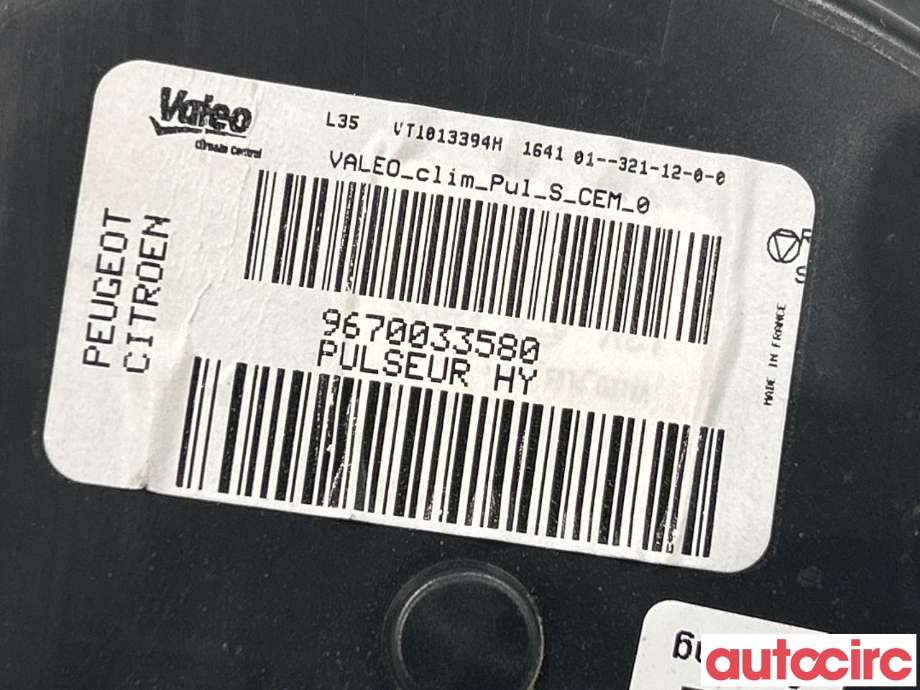 Varmeapparat motor til Peugeot 508 2011-2014 (Type I, Fase 1)  (PEUGEOT|6441FE|9670033580)