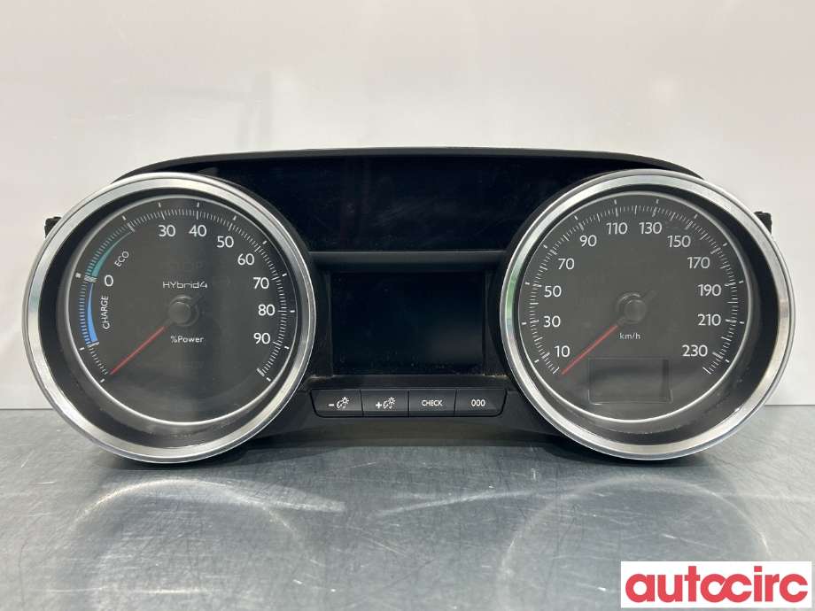 Instrumentpanel til Peugeot 508, 2011-2014 (Type I, Fase 1)  (PEUGEOT|9822726080)