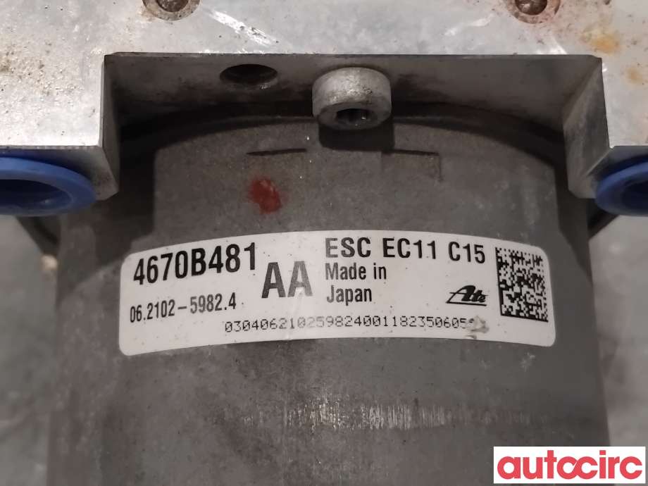 ABS sentral til Mitsubishi Outlander 2015-->> (Type III, Fase 2) (MITSUBISHI|4670B482|062109-88223|4670B481)