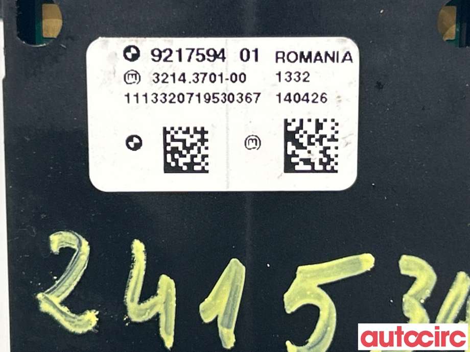 Bryter elektrisk håndbrekk/parkbrems til BMW 5-Serie 2010-2017 (F10/F11) (F10/F11) (BMW|61319877889|9217594)