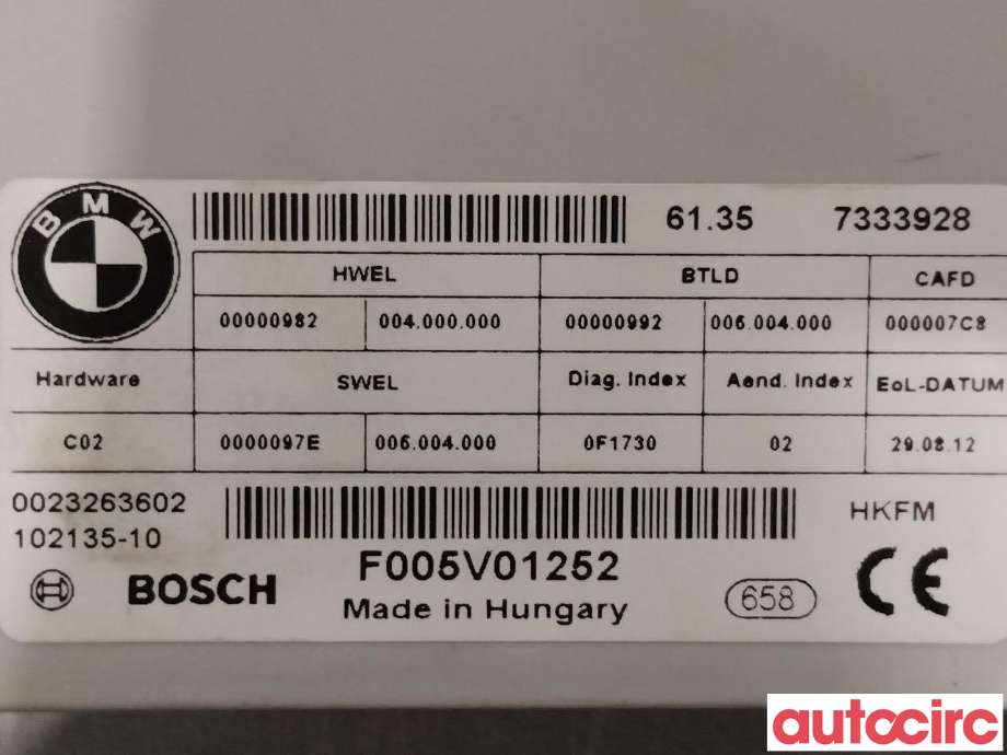 Styreenhet elektrisk bakluke til BMW 5-Serie 2010-2017 (F10/F11) (F10/F11) (BMW|61357394651|61357333928)