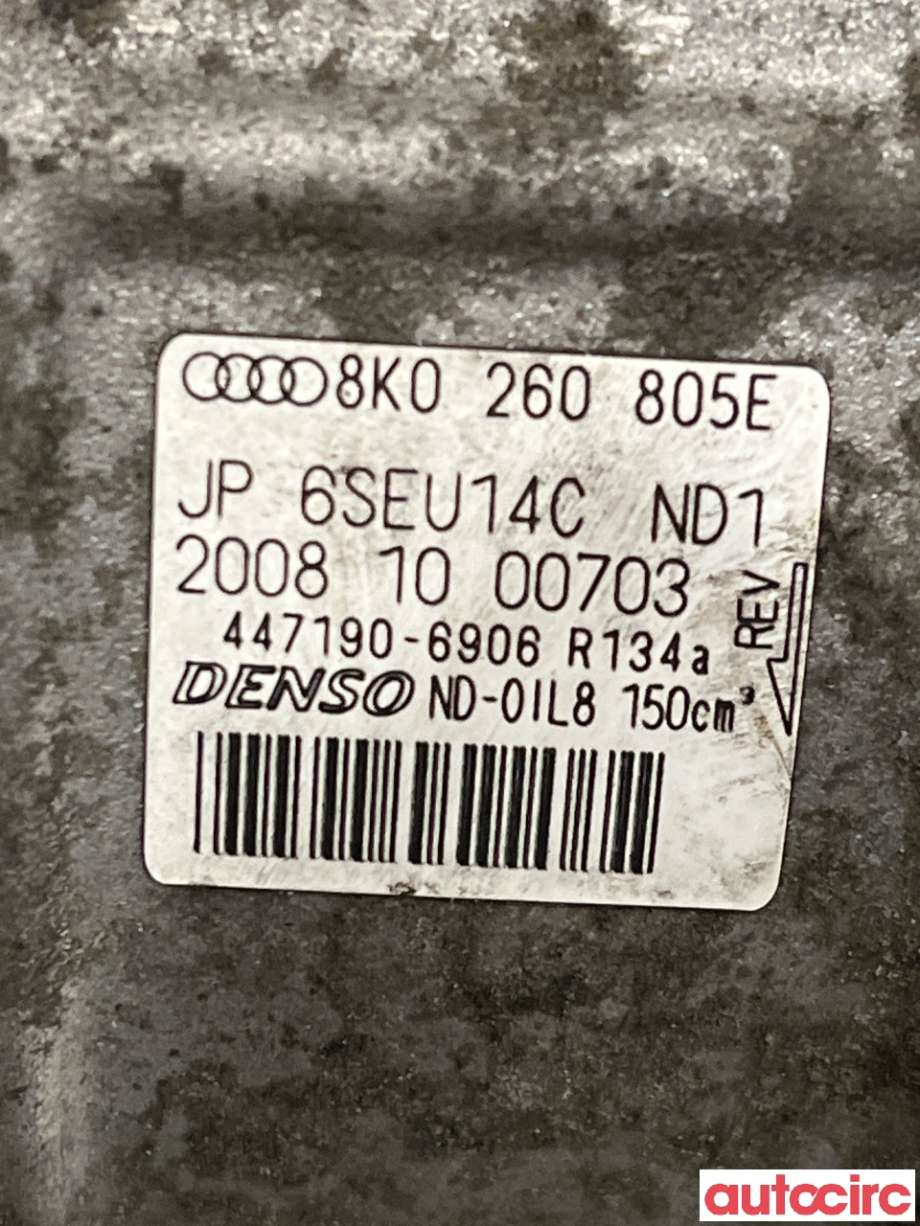 Aircondition kompressor til Audi A4, Allroad 2009-2016 (Type I) (B8) (B8) (AUDI|8K0260805L|447190-6906|8K0260805E)