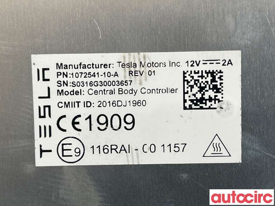 Styreenhet diverse til Tesla Model X 2016-->>  (TESLA|1072541-10-A)