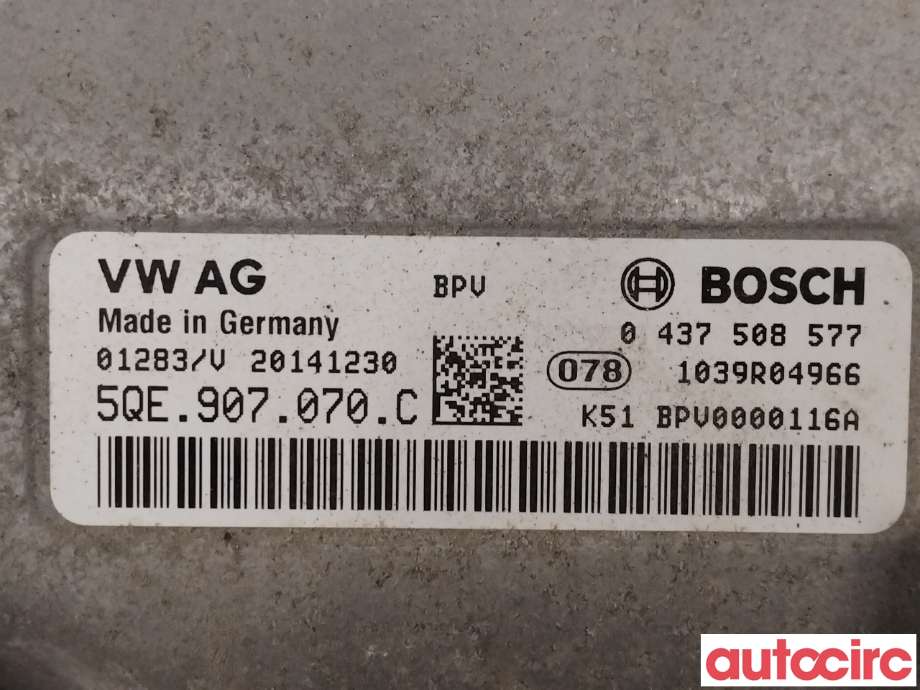 Inverter elbil til VW e-Golf 2014-2017 (Fase 1)  (VOLKSWAGEN|5QE907070H|0437508577|5QE907070C)