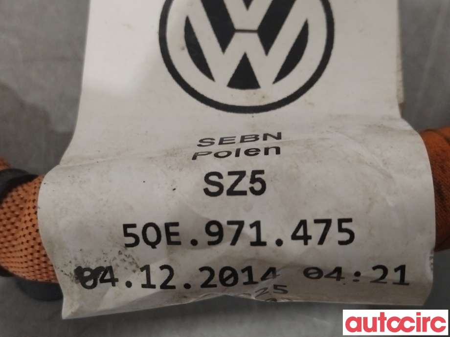 Kabel høy volt (HV) hybrid til VW e-Golf 2014-2017 (Fase 1)  (VOLKSWAGEN|5QE971475|)