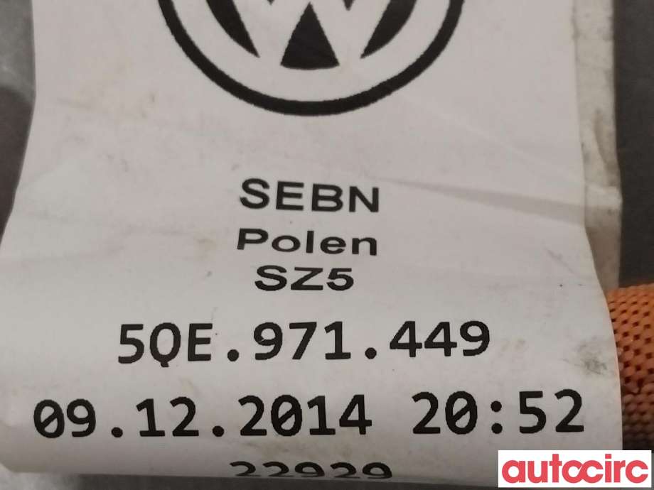 Kabel høy volt (HV) hybrid til VW e-Golf 2014-2017 (Fase 1)  (VOLKSWAGEN|5QE971449|)