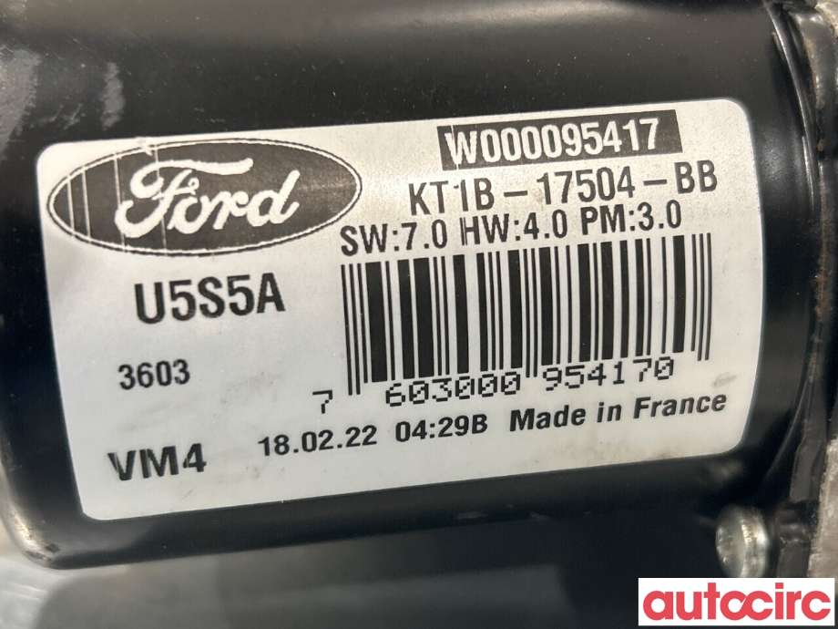 Viskermotor frontrute til Ford Transit Connect 2018-->> Type II, Fase 2  (FORD|2283434|W000095417|KT1B-17504-BB)