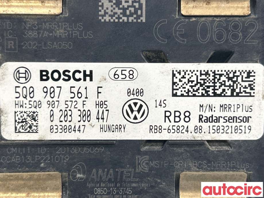 Sensor radar til VW e-Golf 2014-2017 (Fase 1)  (VOLKSWAGEN|5Q0907561F)