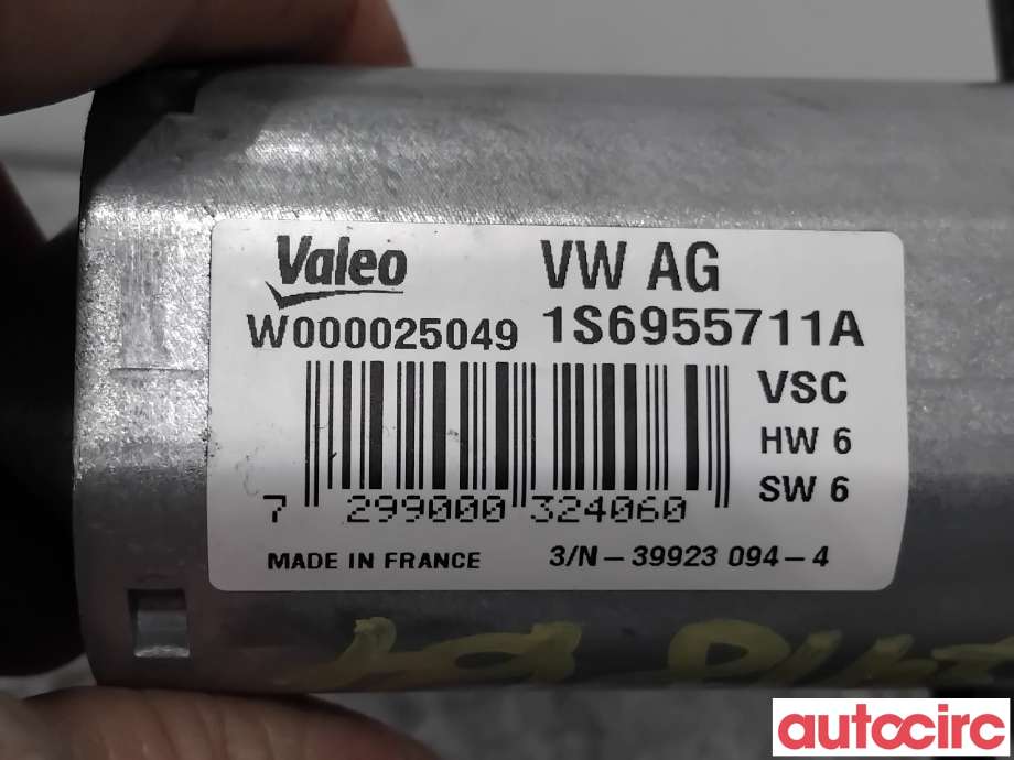Viskermotor bakrute til VW E-Up 2013-2019 (VOLKSWAGEN|1S6955711A|W000025049|5G0955711D)