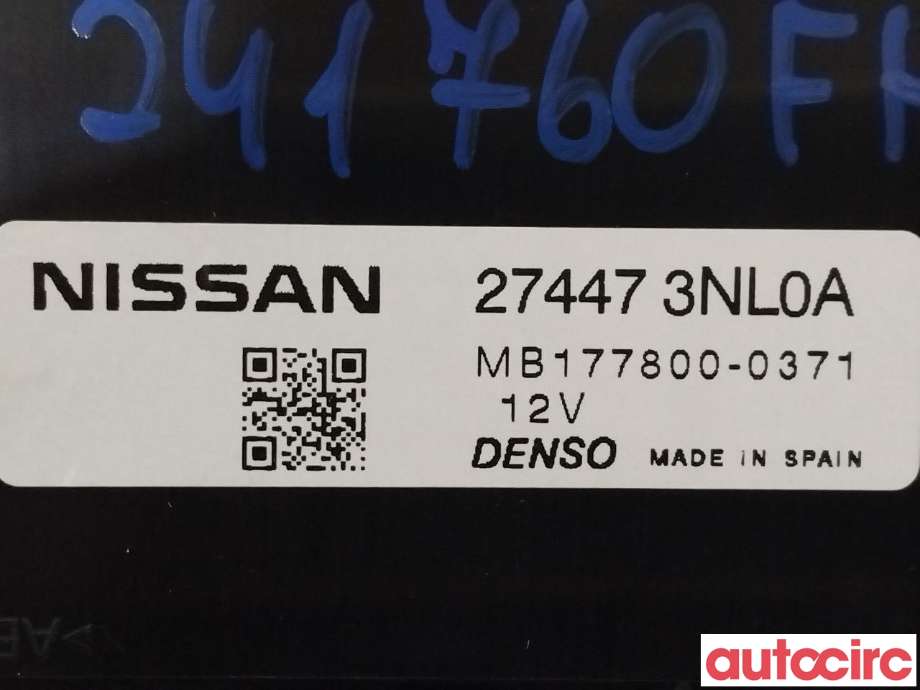 Styreenhet klima/aircondition til Nissan Leaf 2011-2017 (Type I)  (NISSAN|274473NL0A)