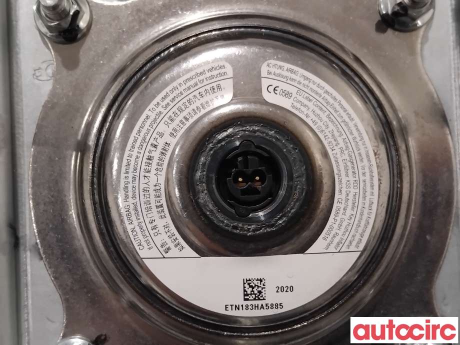 Airbag rattpute til MG ZS EV 2019-2021 (Type I, Fase 1)  (MG|NO NR|2012163|)