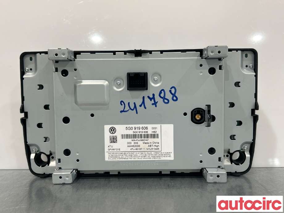 Instrument kjørecomputer til VW e-Golf 2014-2017 (Fase 1)  (VOLKSWAGEN|5G0919606|QFVW101E)