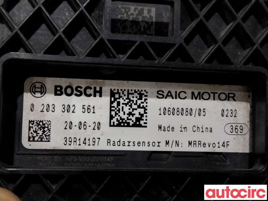 Sensor radar til MG ZS EV 2019-2021 (Type I, Fase 1)  (MG|10608080|0203302561)