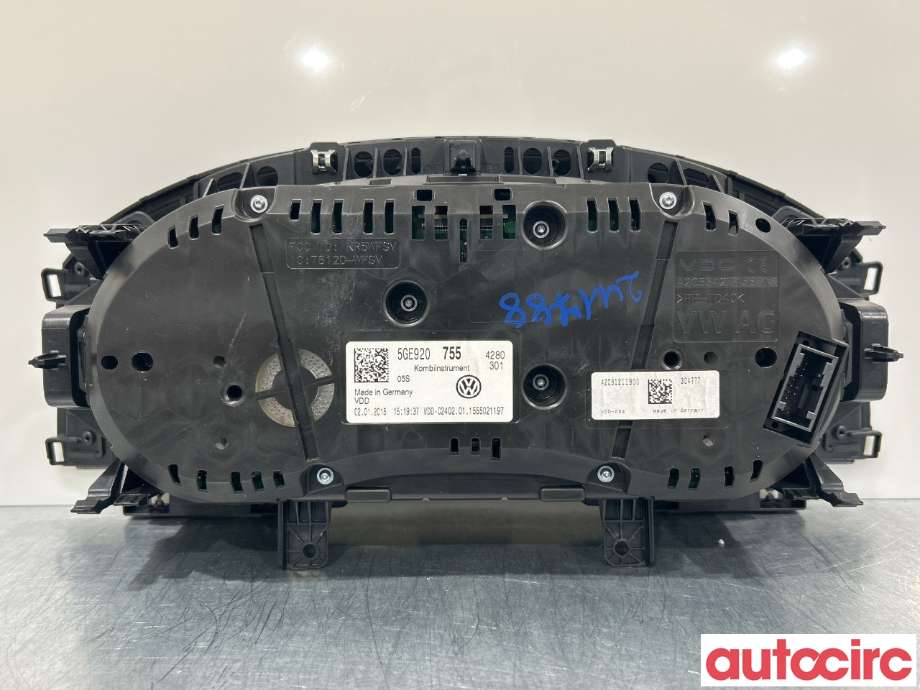 Instrumentpanel til VW e-Golf 2014-2017 (Fase 1)  (VOLKSWAGEN|5GE920755)