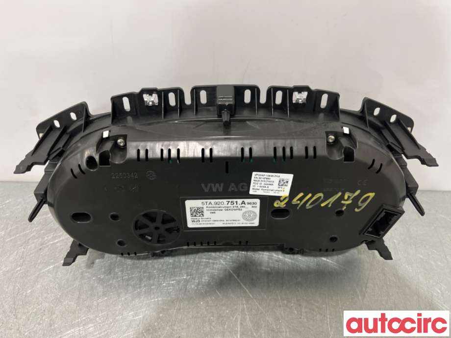 Instrumentpanel til VW Touran 2015-2021 (Type II)  (VOLKSWAGEN|5TA920751A|VPGVAF-10849-EKA)