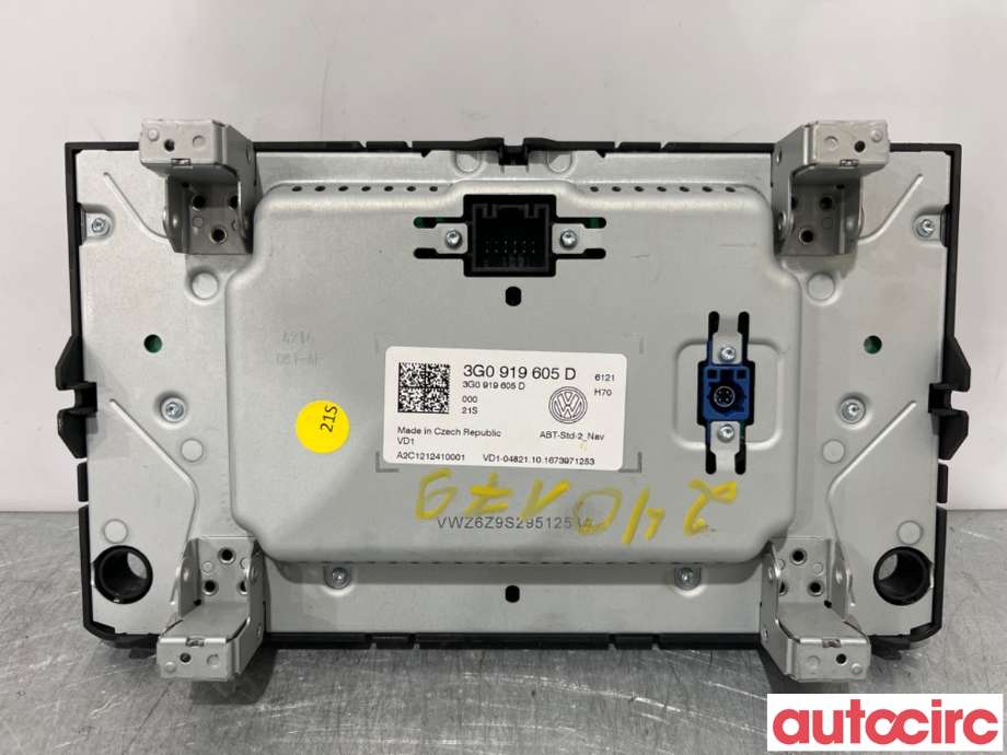 Instrument kjørecomputer til VW Touran 2015-2021 (Type II)  (VOLKSWAGEN|3G0919605D|A2C1212410001)