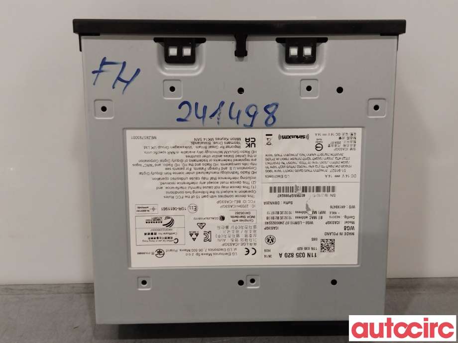 Bilstereo diverse til Ford Explorer, 2020-->>  (FORD|VWR2KA-14G670-BC)
