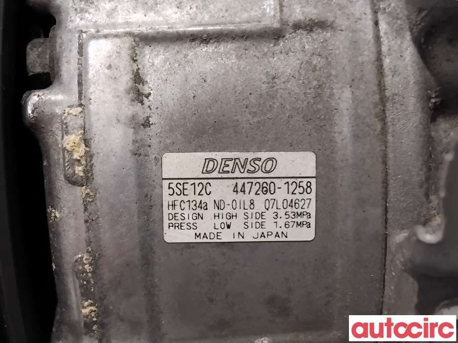 Aircondition kompressor til Toyota RAV4 2009-2013 (Type III, Fase 2)  (TOYOTA|8831042250|447260-1258|)
