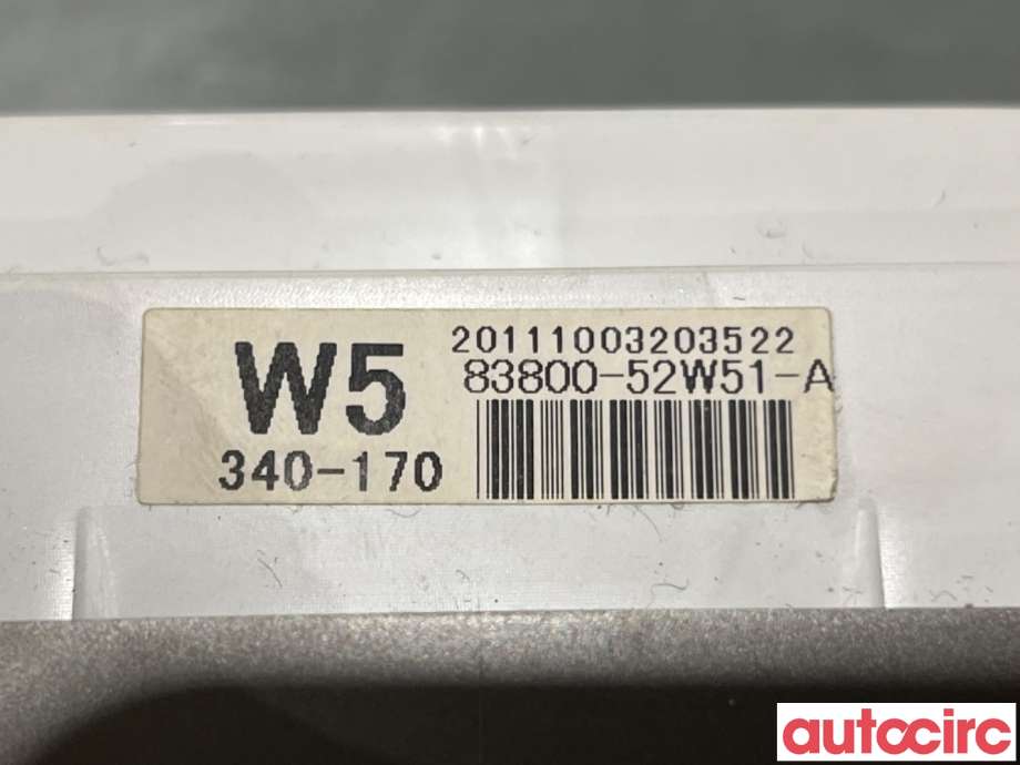 Instrumentpanel til Toyota Urban Cruiser 2009-2014  (TOYOTA|8380052W51||83800-52W51)
