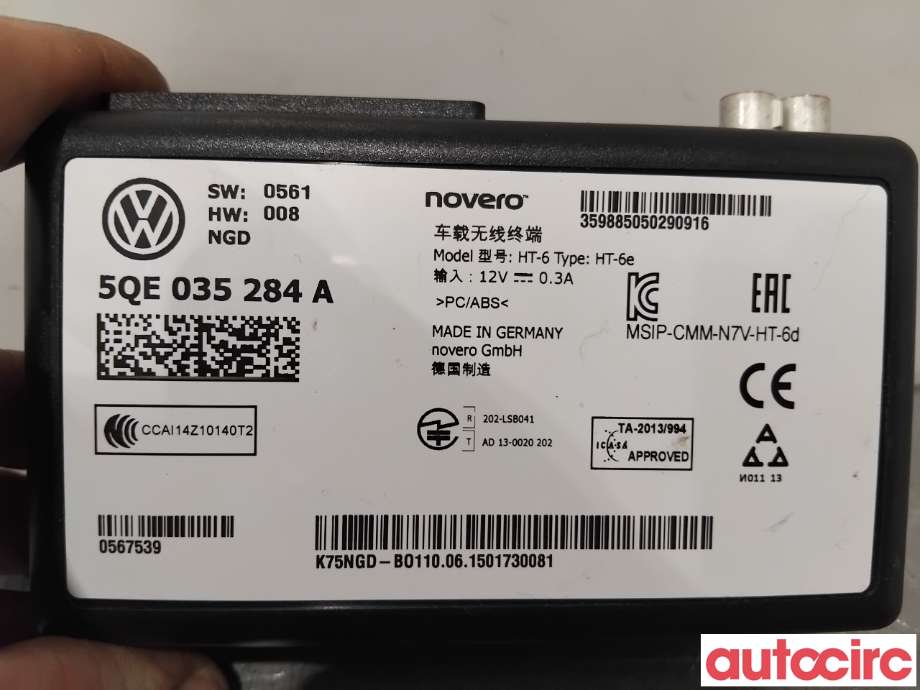 Styreenhet diverse til VW e-Golf 2014-2017 (Fase 1)  (VOLKSWAGEN|5QE035284A|)