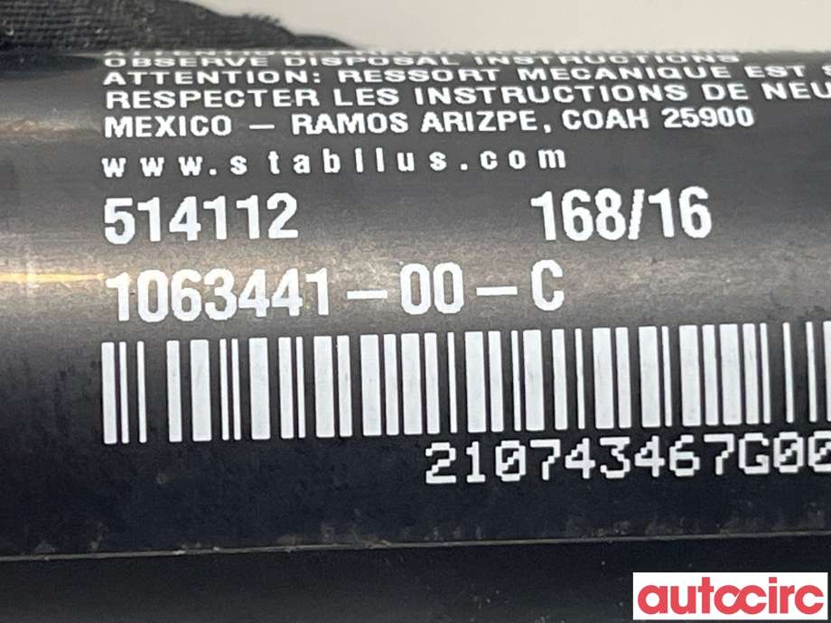 Dørstopper til Tesla Model X 2016-->>  (TESLA|1063441-00-C|)