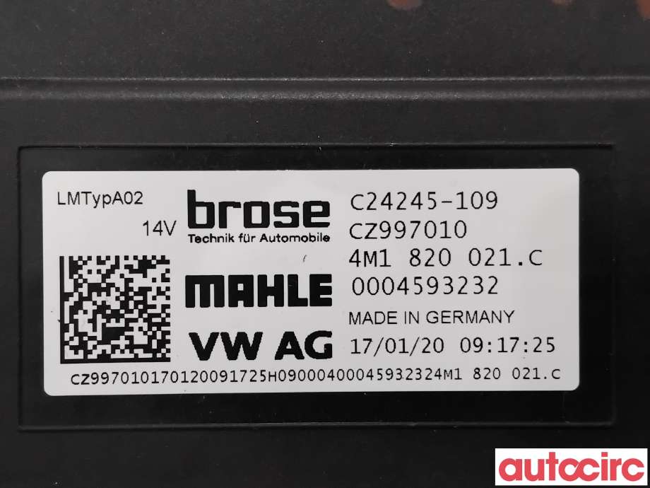 Varmeapparat motor til Audi e-tron 2018-->>  (AUDI|4M1820021B|C24245-109|4M1820021C)