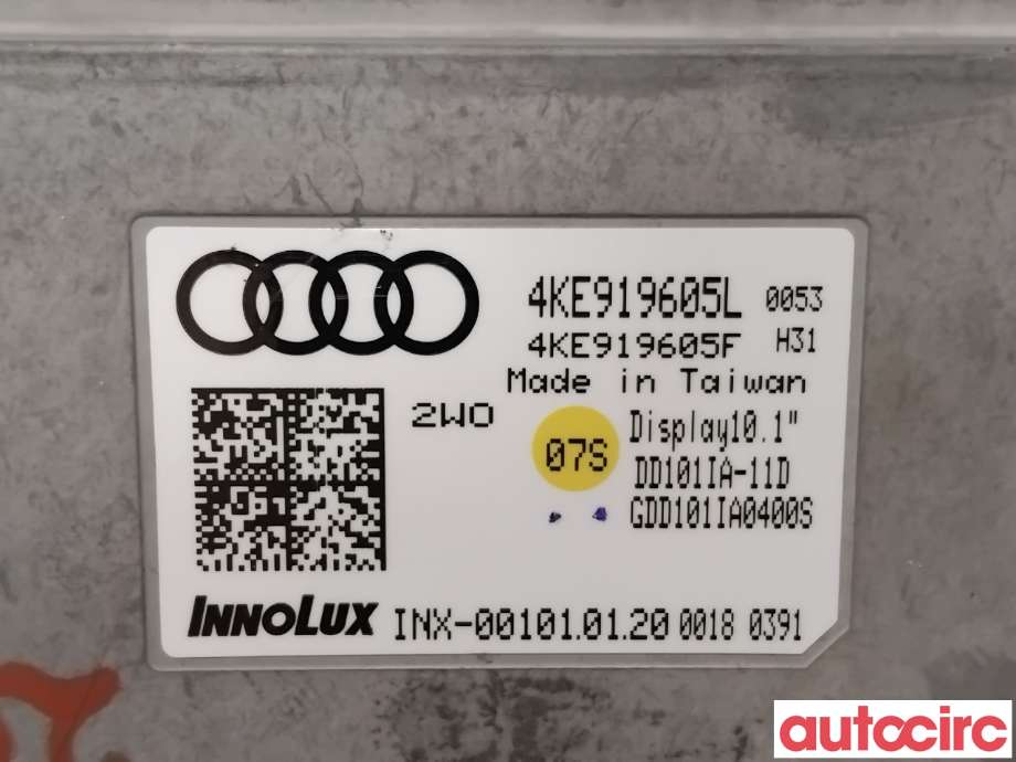Instrument kjørecomputer til Audi e-tron 2018-->>  (AUDI|4KE919605L|DD101IA-11D)