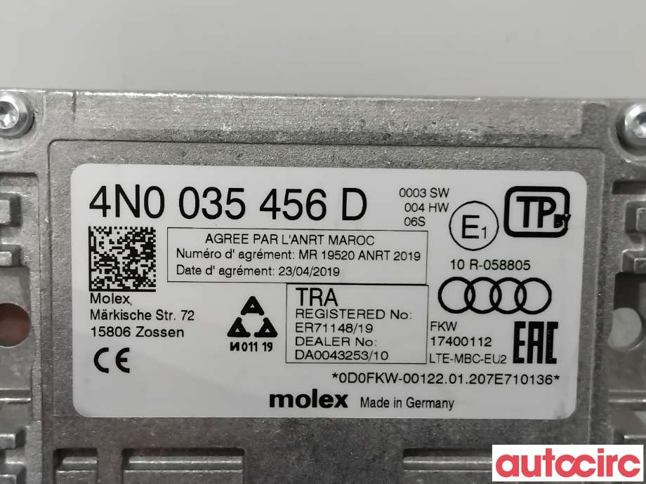 Diverse deler til Audi e-tron 2018-->>  (AUDI|4N0035456G||4N0035456D)