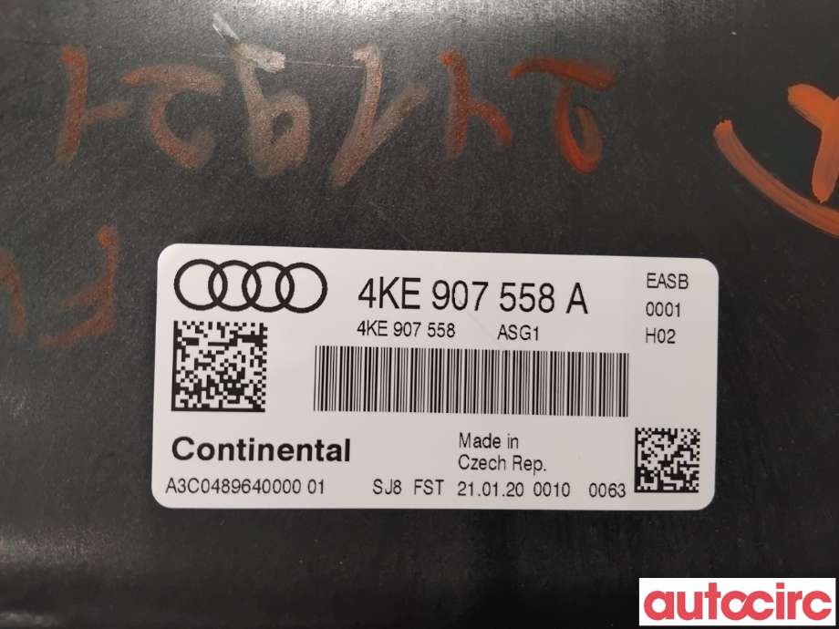 Styreenhet diverse til Audi e-tron 2018-->>  (AUDI|4KE907558A|A3C0489640000)