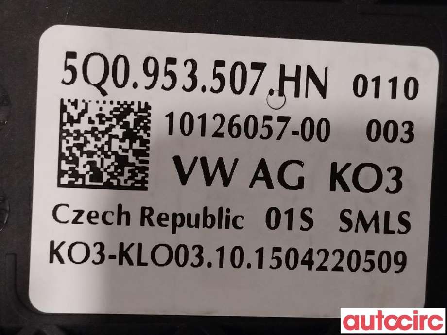 Bryter combi til VW e-Golf 2014-2017 (Fase 1)  (VOLKSWAGEN|5Q1953507M||5Q0953507HN)