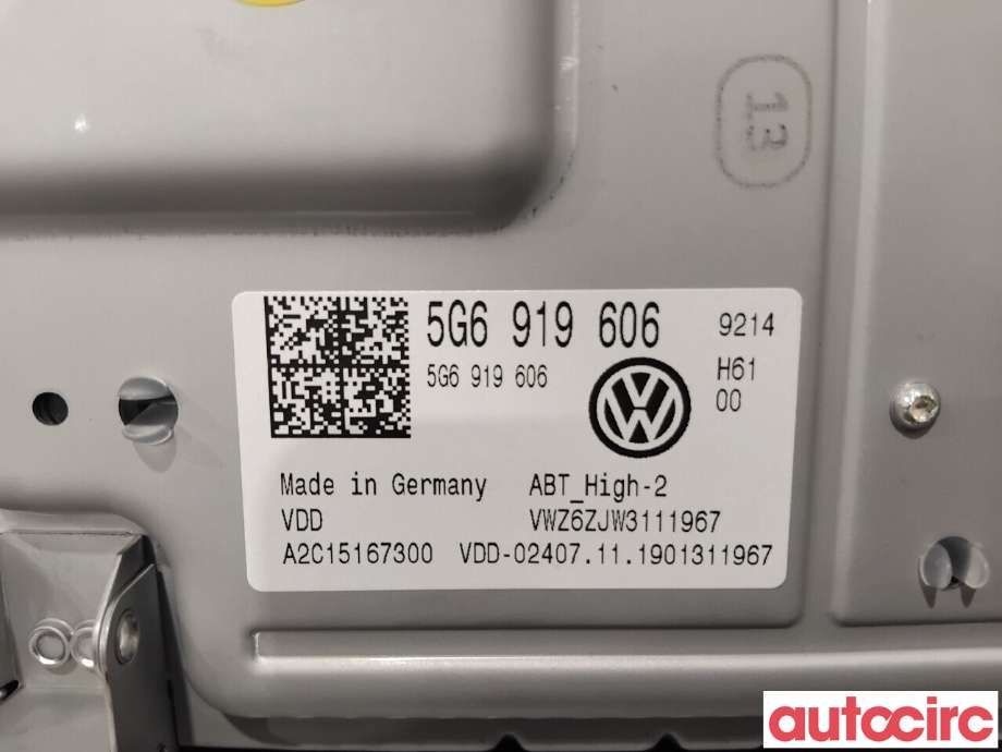 Instrument kjørecomputer til VW e-Golf 2017-2020 (Fase 2)  (VOLKSWAGEN|5G6919606C|A2C15167300|5G6919606)