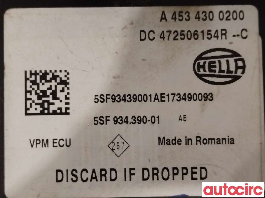 Styreenhet diverse til Renault Kangoo 2008-2021 (Type II)  (RENAULT|472506154R)