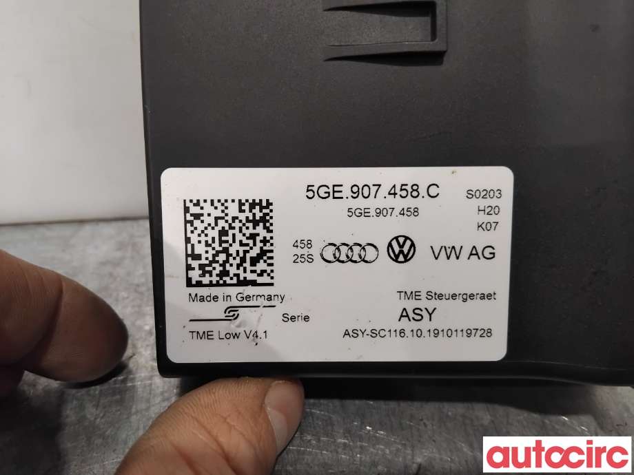 Styreenhet diverse til VW e-Golf 2017-2020 (Fase 2)  (VOLKSWAGEN|5GE907458C|)