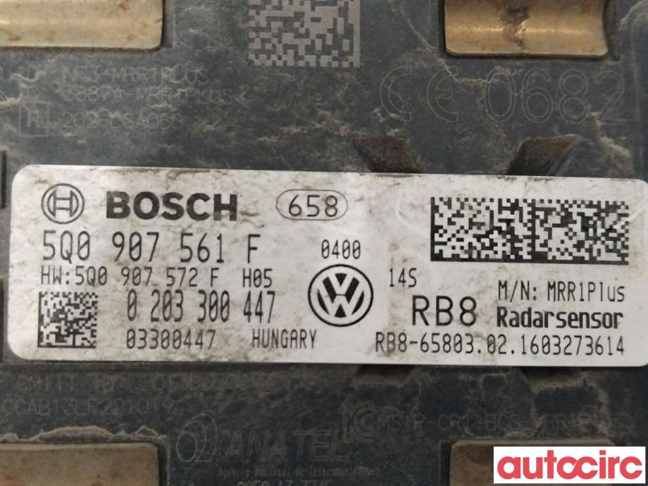 Sensor radar til VW e-Golf 2014-2017 (Fase 1)  (VOLKSWAGEN|5Q0907561F)